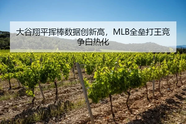 大谷翔平挥棒数据创新高，MLB全垒打王竞争白热化